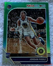 2019-20 Panini NBA Hoops JORDAN POOLE #223 Green Prizm Golden State Warriors RC