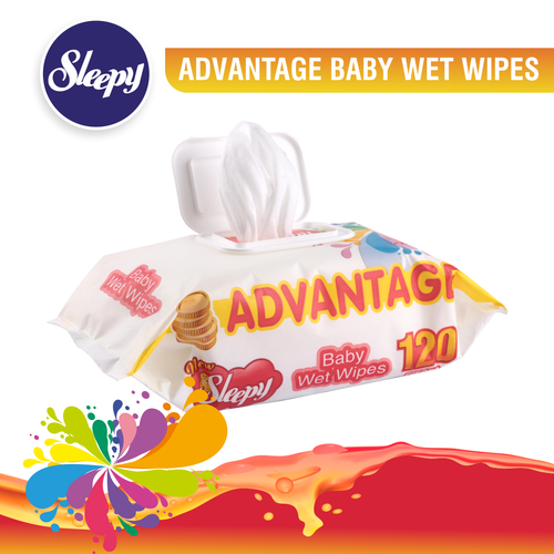 SLEEPY Baby Wipes 1440 -count, Extra-Large, with ADVANTAGE FREE SHIPPING - Picture 2 of 8