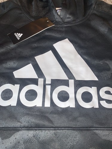 NWT Boy's ADIDAS Youth Tech Fleece Hoodie Black Size S, M, Sweatshirt - Picture 2 of 7