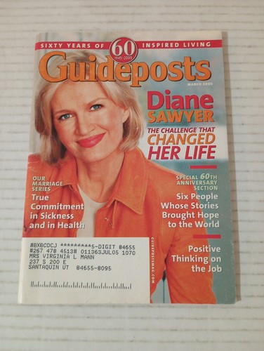 Guideposts Diane Sawyer The Challenge That Changed Her Life March 2005 - Picture 1 of 12