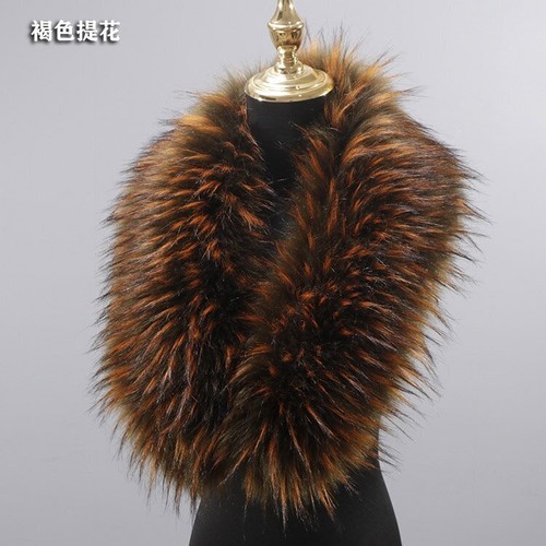 Women Real Fox Fur Collar Winter Neck Warm Natural Fox Fur Scarf Luxury Scarves - Picture 35 of 39