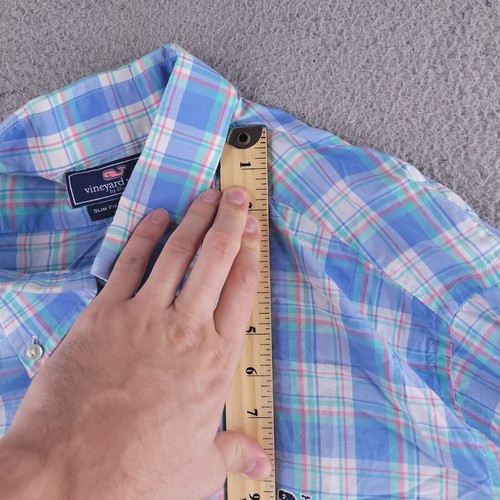 Vineyard Vines Hemd Herren XXL 2XL Slim Fit Walhemd Langarm kariert kariert - Bild 6 von 12