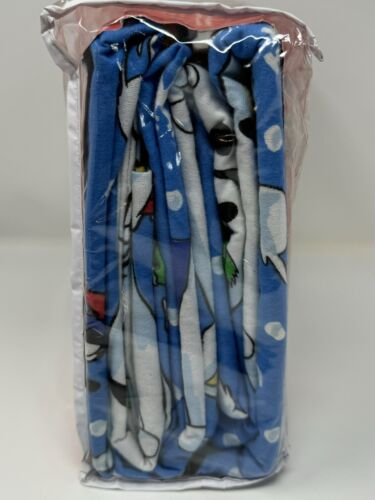 Mickey's Stuff for Kids 3 Pcs Flannel Twin Sheet Set Mickey Pluto In The Snow - Picture 2 of 4
