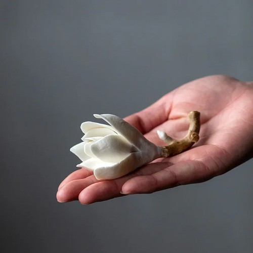 Simulated Magnolia Ceramic Tea Ceremon Incense Burners Accessories - Picture 2 of 5