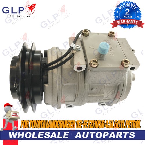 AC Compressor Air Con Fit for Toyota Landcruiser 1FZ-FE FJ62R 4.0L 6cyl ...