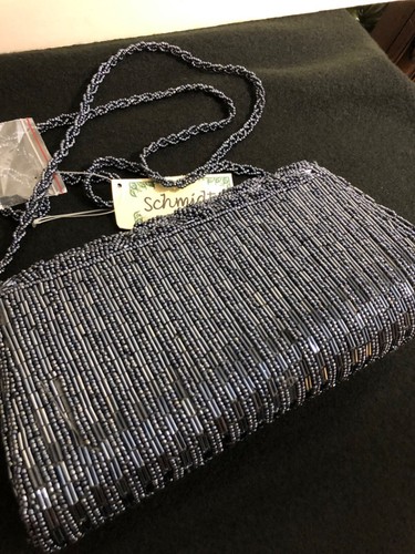 Schmidty Damen Perlen Handtasche Abendtasche - Bild 3 von 9