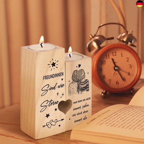 Geschenke für Freundin, Beste Freundin Geschenk, Kerzenständer Freundin G - Bild 5 von 8