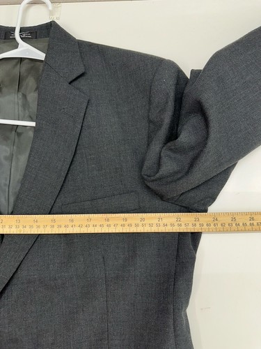 Barrington Mens Suit Cost Size 44S Gray Two Button Up Single Breasted - Picture 11 of 14