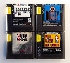 COLLEGE FOOTBALL USA 96 NHL HOCKEY + SEGA GENESIS VIDEO GAME LOT. TESTED WORKING