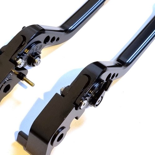 CNC Long Black Clutch & Brake Levers For Ducati Streetfighter 848 2012-2015 - Picture 5 of 8