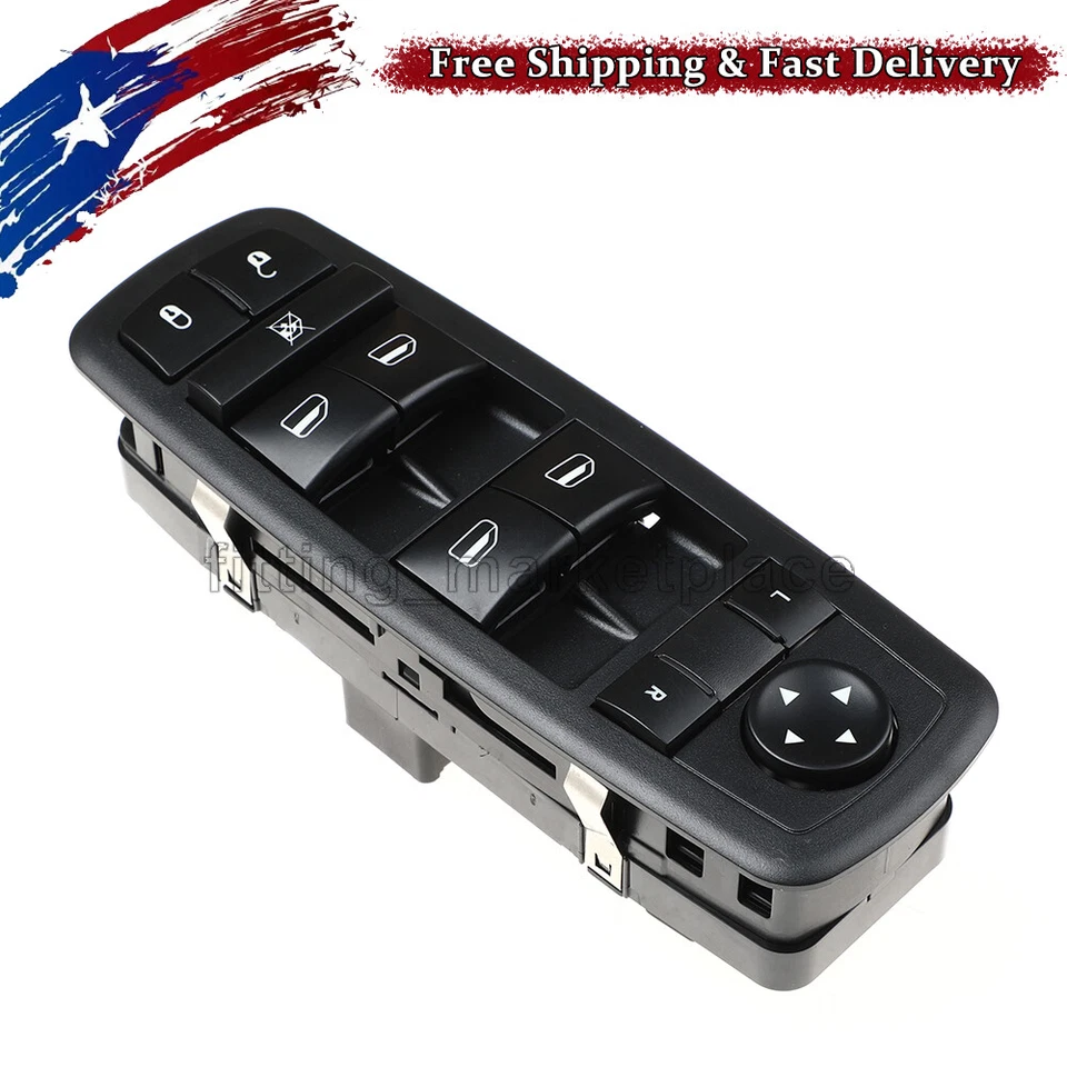 Interruptor de ventana eléctrica principal delantero izquierdo 68271203AB para Jeep Cherokee 2014-2016 Foto 3 de 4