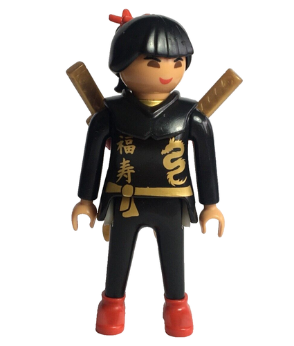 Playmobil Samurai Teacher Woman w/ golden double katana - C32 - Picture 1 of 6