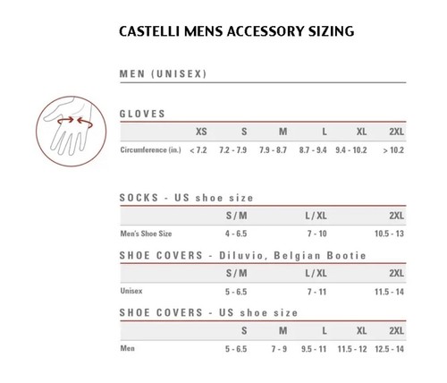 NEW Castelli LIGHTNESS 2 Long Finger Lightweight Cycling Gloves : BLACK Medium - 第 2/5 張圖片