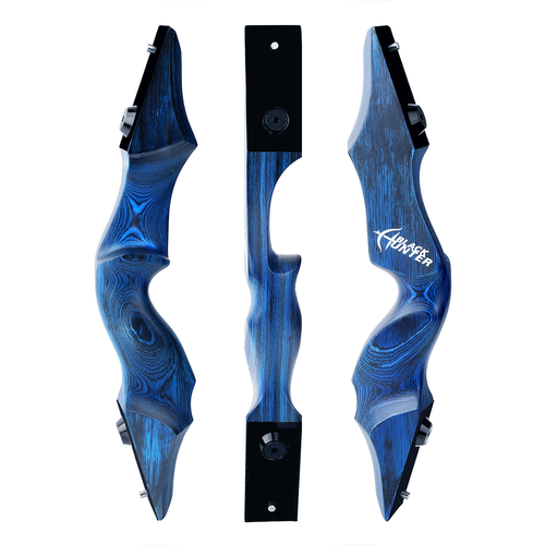 60" Takedown Recurve Bow 20-60lbs Wooden Longbow Archery Hunting Black Hunter - Picture 37 of 46