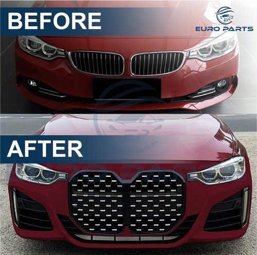 For 2014-2020 BMW F32 to M4 style 428i 430i 435i 440i Front Bumper Body Kit - Picture 6 of 9