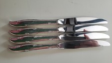 4 ANTIQUE VINTAGE COLLECTIBLE KNIVES 9" SILVER PLATE - HOLLOW HANDLE
