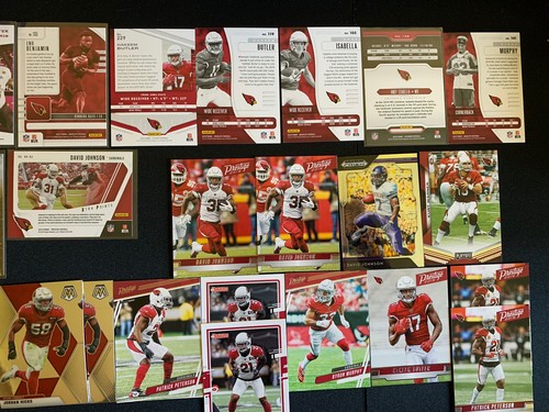 Arizona Cardinals Team Card Lot (33) + Silver Holo RC Auto + Green Foil + Pink - Picture 7 of 7