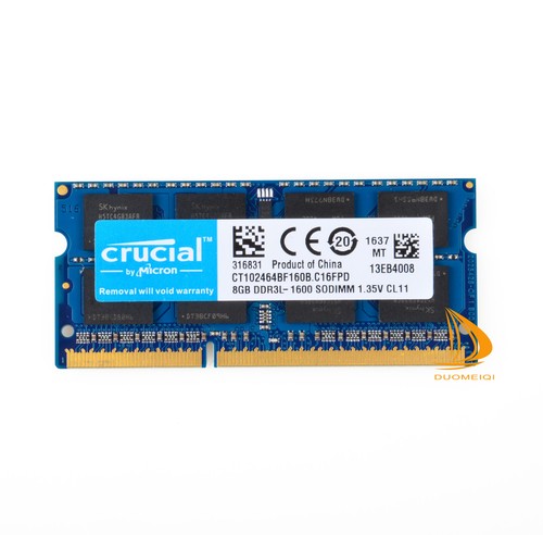 Crucial 10x 8GB 2Rx8 PC3L-12800S DDR3-1600Mhz SODIMM Laptop Memory RAM 204Pin， - Picture 6 of 8