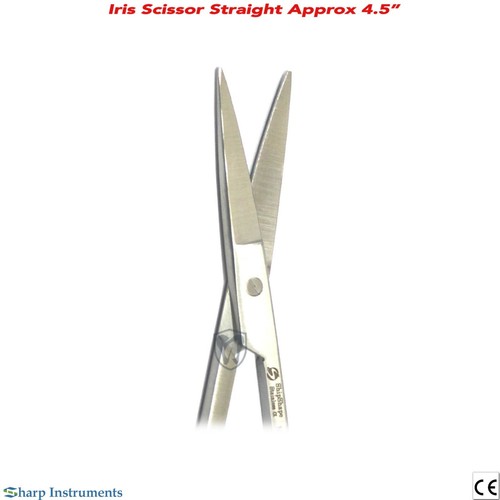Iris Scissor Straight 4.5" Dental Surgical Veterinary Tissue Cutting Scissors - Picture 5 of 5