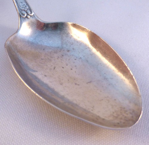 Strawberry-Durgin Coin Silver Table Serving Spoon - Picture 7 of 8