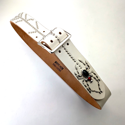 小物 Vintage White Hard Studded Design Belt Vintage White Hard Studded Design Belt - メルカリ