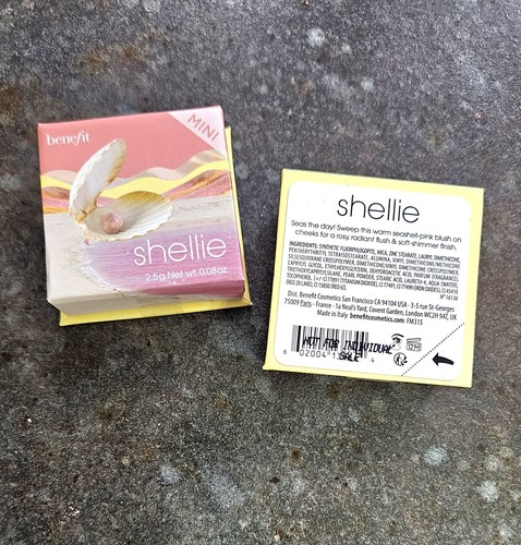 2 Benefit Cosmetics Shellie Blush Mini Size .08 oz ea. New & Sealed - Picture 2 of 2
