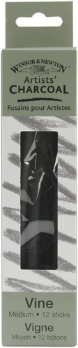 Winsor & Newton 7005164-7005167 Artists' Vine Charcoal Sticks, Box of 12 - Picture 6 of 6