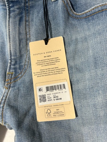 Scotch & Soda SKIM Skinny Fit Jeans Mens Organic Cotton - Picture 9 of 78