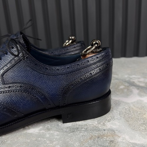 Louis Vuitton Derby punta de ala pátina azul cuero taiga 7 LV u 8 EE. UU. o 41 EUR * - Imagen 15 de 21
