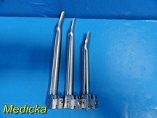 Lot of 3 Propper Miller Fiber Optic Laryngoscope Blades (Size 2-4) ~ 20015