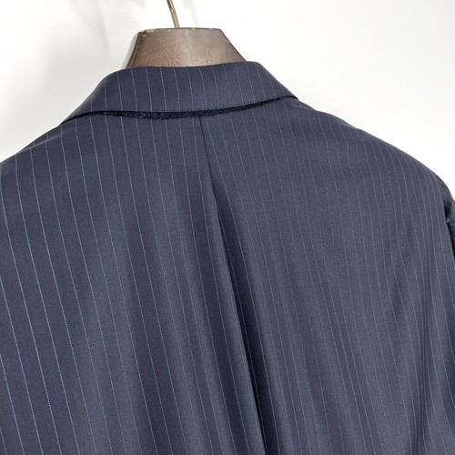 Hickey Freeman Suit Mens Size 44R Navy Pinstripe Loro Piana Wool Tasmanian 150s - Picture 7 of 18