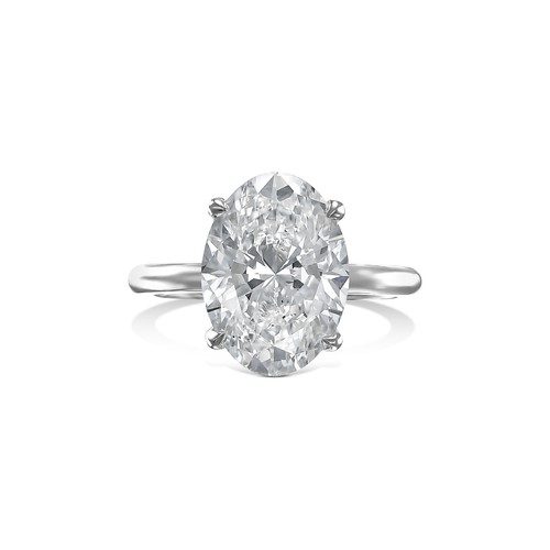 Diamond Engagement Ring VS1 F Oval 4 Carat Lab Created IGI Certified Special - Picture 3 of 7