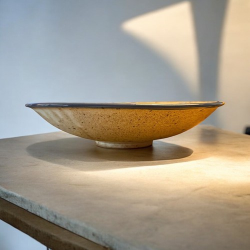 VTG Pedestal Stoneware Serving Bowl 11.25” Studio Art Pottery Signed Bowen ‘98 - Picture 2 of 10