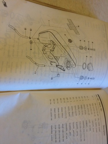 Yamaha Parts List DT100 Type 1N1 1976 DT 100 Spare Parts Catalogue - Picture 9 of 12
