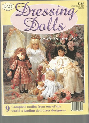 Dressing Dolls with Susan York 18" 16" Dolls Sewing Patterns Vintage H52 - Picture 4 of 12