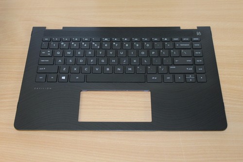 HP Pavilion x360 14-BA series palmrest + US international Backlit keyboard Black - Afbeelding 2 van 2