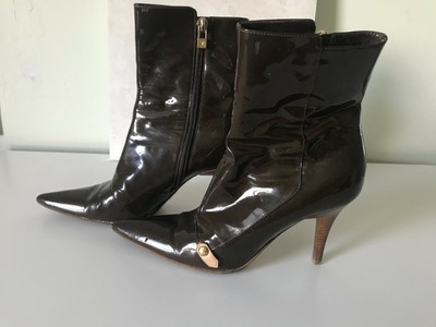 louis vuitton patent boots