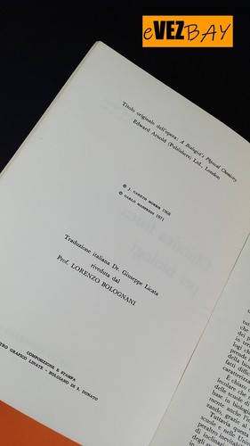 CHIMICA FISICA PER BIOLOGI - J. Gareth Morris - 1971 Manfredi ed LIBRO di testo - Picture 3 of 5