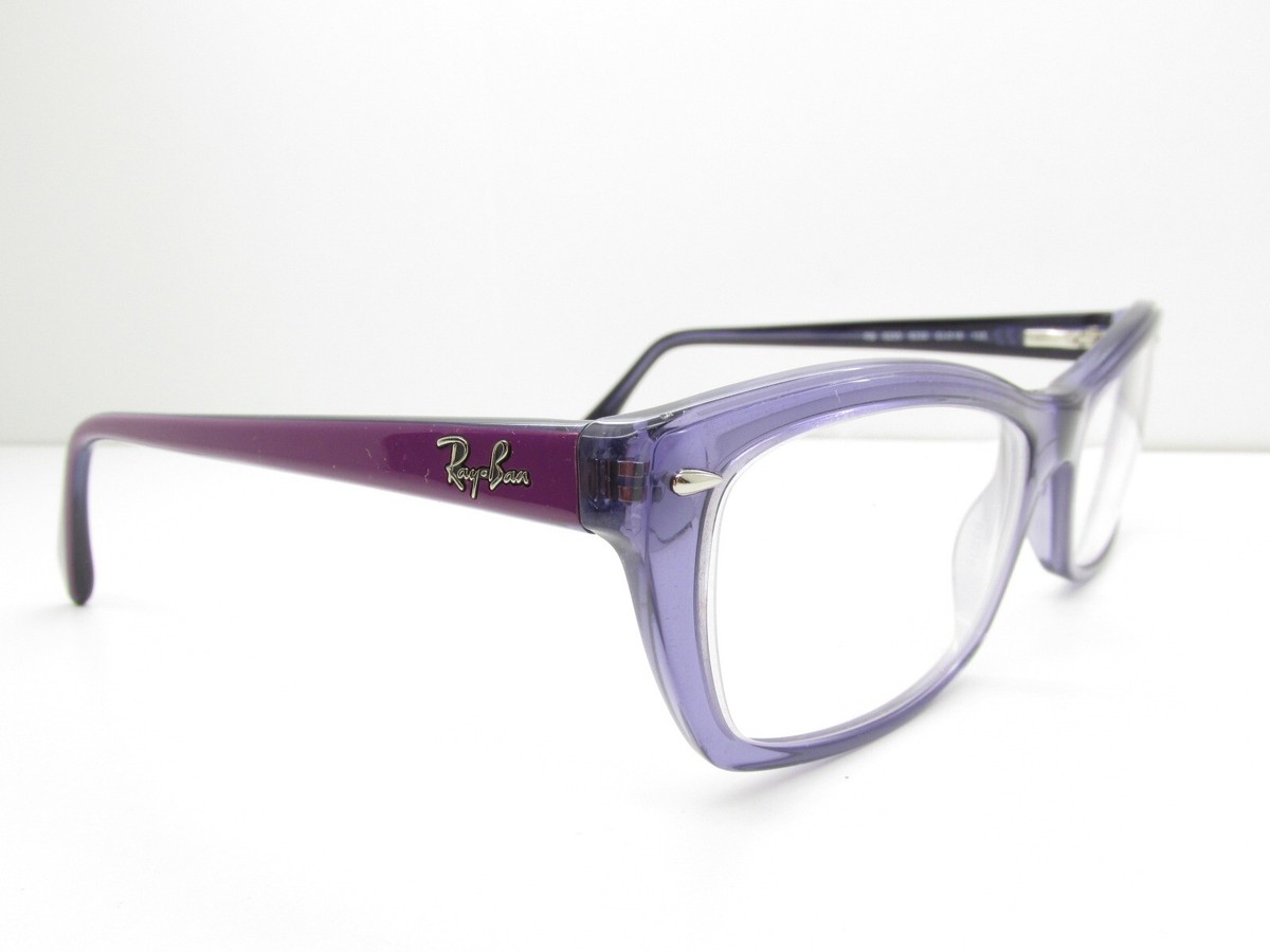 RAY-BAN RB 5255 5230 RECTANGULAR HORN-RIMMED EYEGLASSES