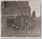 Two Antique  Photographs Baseball Team Delaware Valley University? See Building
