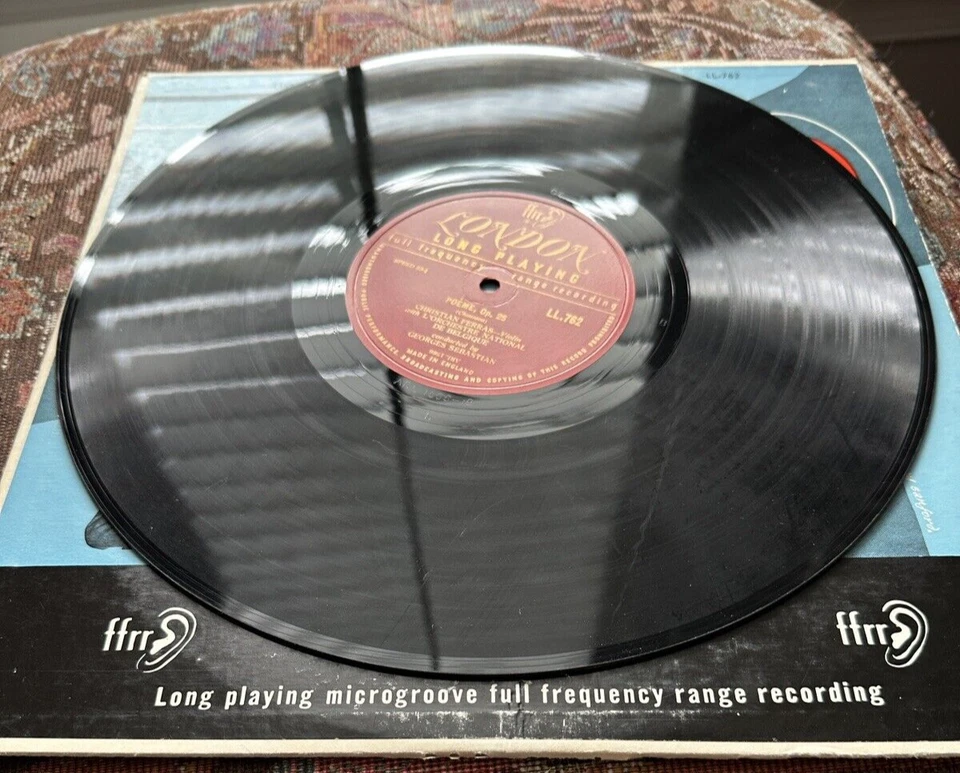 Ferras: Chausson Poème, Ravel Tzigane, Honneger Sonata - London LL-762, 1957 - Image 2 of 4