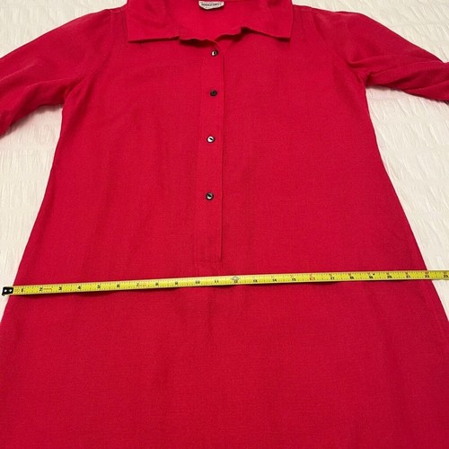 VINTAGE Donald Davies Shirtwaist Dress 100% Wool Made Ireland 60's 70's Office - Imagen 14 de 16