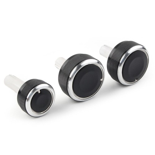 Klimaanlage A/C Schalttafel Bedienknopf für VW Golf MK4 Passat B5 Schwarz 3PCs - Picture 8 of 11