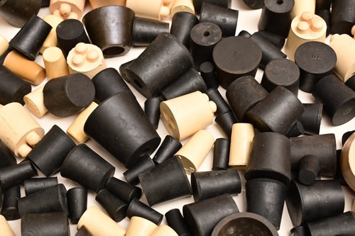 Lot of 273 Rubber Stoppers for Test Tube/Flask Various Sizes Fisherbrand? ~6 lbs - Picture 6 of 7