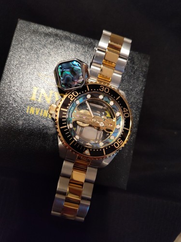 LIMITED EDITION Invicta Ghost Skeletonized Genuine Abalone Shell Watch & Ring (8) - Bild 3 von 22