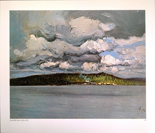 J.E.H MacDonald Lake Cecebe Landscape Original Art Print Book Plate 9 - Picture 2 of 3