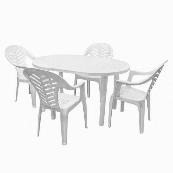 RESOL Garden Table and Chair Set White for sale online eBay