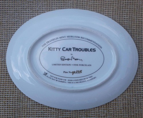 FRANKLIN MINT "COMICAL CATS" AUSWAHL LIMITIERTER TELLER von BRIAN MOON. - Bild 21 von 27