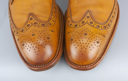 Barker Thompson Cedar Tan Leather Lace Up Brogue Shoe UK 11,5 G, EU 45,5, US12,5 - Bild 6 von 24