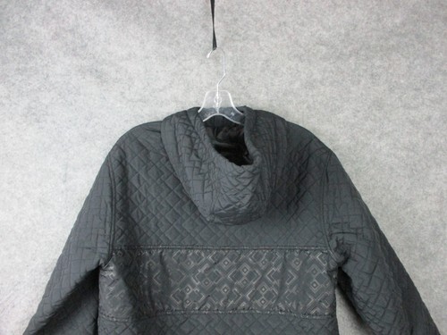 Chaqueta GrassRoots California Para Hombre Pequeña Negra 1/4 Cremallera Sudadera con Capucha Acolchada Ligera - Imagen 13 de 14